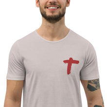 Load image into Gallery viewer, The Cross Men&#39;s Curved T-Shirt
