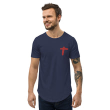 Load image into Gallery viewer, The Cross Men&#39;s Curved T-Shirt
